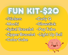 Load image into Gallery viewer, Fidget Kit Fun Fidget Kit Fidget Spinner Pop Tube Zipper Bracelet Spiral Bracelet Rainbow Breating 5-4-3-2-1 Grounding (Colors and Styles Vary)