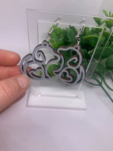 Load image into Gallery viewer, Wooden Dog with Heart Dangle Earrings-Multiple Variations
