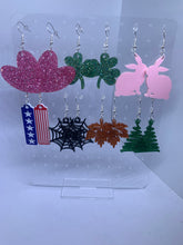 Load image into Gallery viewer, Holiday Earrings Acrylic Dangle Earrings Through the Year Multi-set
