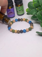 Load image into Gallery viewer, Diffuser Beaded Bracelet-Wooden Beads Multi
