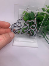 Load image into Gallery viewer, Wooden Dog with Heart Dangle Earrings-Multiple Variations
