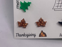 Load image into Gallery viewer, Holiday Earrings Acrylic Studs Through the Year Multi-set
