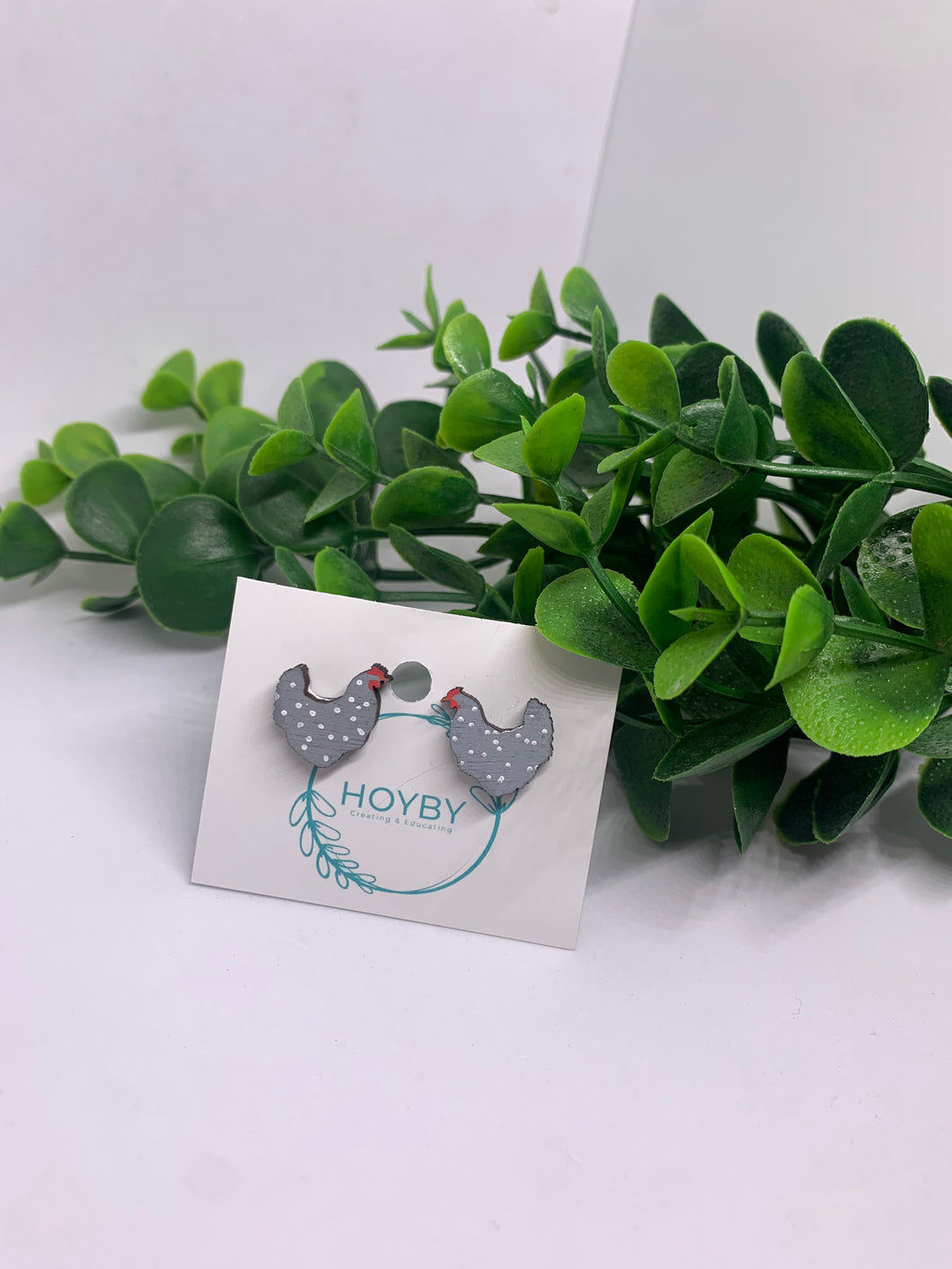 Chicken Wooden Studs-Multiple Styles