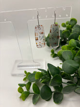 Load image into Gallery viewer, Acrylic Printed Coffee Themed Dangle Earrings
