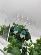 Load image into Gallery viewer, Wooden Handpainted Gnome Dangles-Multiple Variations

