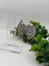 Load image into Gallery viewer, Wooden Two-Piece Intricate Cutout Design Dangles-Two Variations
