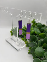 Load image into Gallery viewer, Wooden Handpainted Colorblock Dangle Earrings-Multiple Variations
