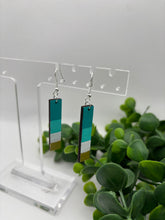 Load image into Gallery viewer, Wooden Handpainted Colorblock Dangle Earrings-Multiple Variations
