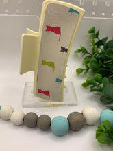 Load image into Gallery viewer, 4” Claw Clip-Multiple Varieties Printed Canvas Cover
