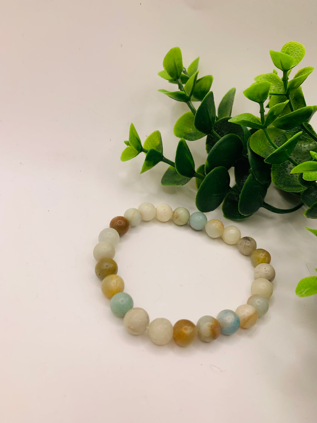 Bracelet-Aventurine Weathered Beads Elastic