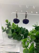 Load image into Gallery viewer, Metal 12mm Druzy Style Leverback Dangles-Multiple Variations
