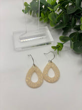 Load image into Gallery viewer, Clay Dangle Earrings Open Teardrop
