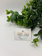 Load image into Gallery viewer, Clay Stud Earrings Bow-Multiple Color Options
