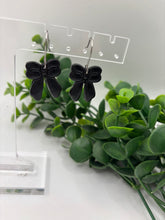 Load image into Gallery viewer, Clay Dangle Earrings Bow-Multiple Color Options
