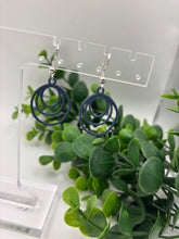 Load image into Gallery viewer, Metal 3 Layer Distorted Circle Dangle Earring-2 Varieties Available
