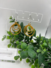 Load image into Gallery viewer, Metal 3 Layer Distorted Circle Dangle Earring-2 Varieties Available
