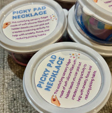 Load image into Gallery viewer, Sensory Picky Pad Necklaces  for Anxiety &amp; Focus – Skin Picking Fidget Toy| Calming Sensory Tool
