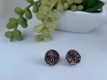 Load image into Gallery viewer, 12mm Druzy Stud Earrings
